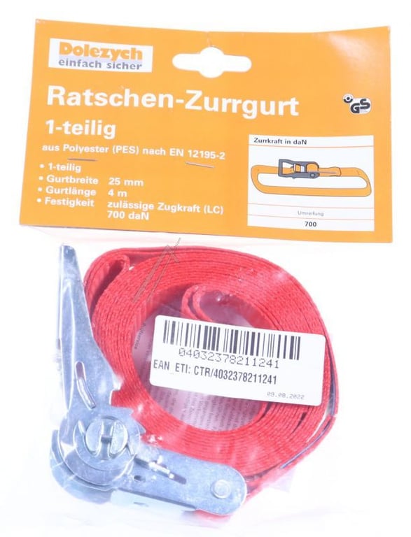 Zurrgurt spanngurt mit mini-ratsche 4m DOLEZYCH